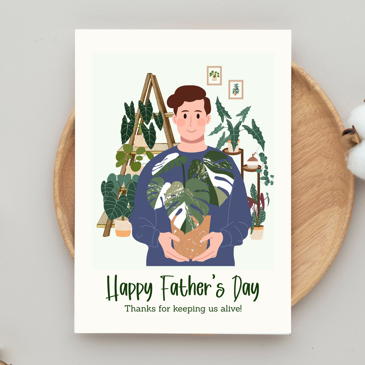 Plant collector Dad Father's Day Greeting Cards