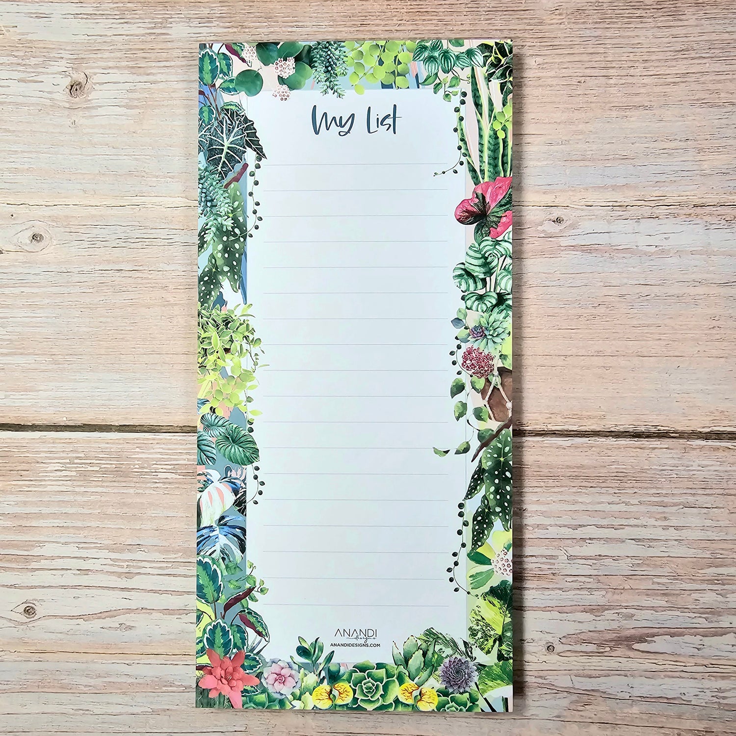 Plant Lovers Magnetic Houseplants Notepad
