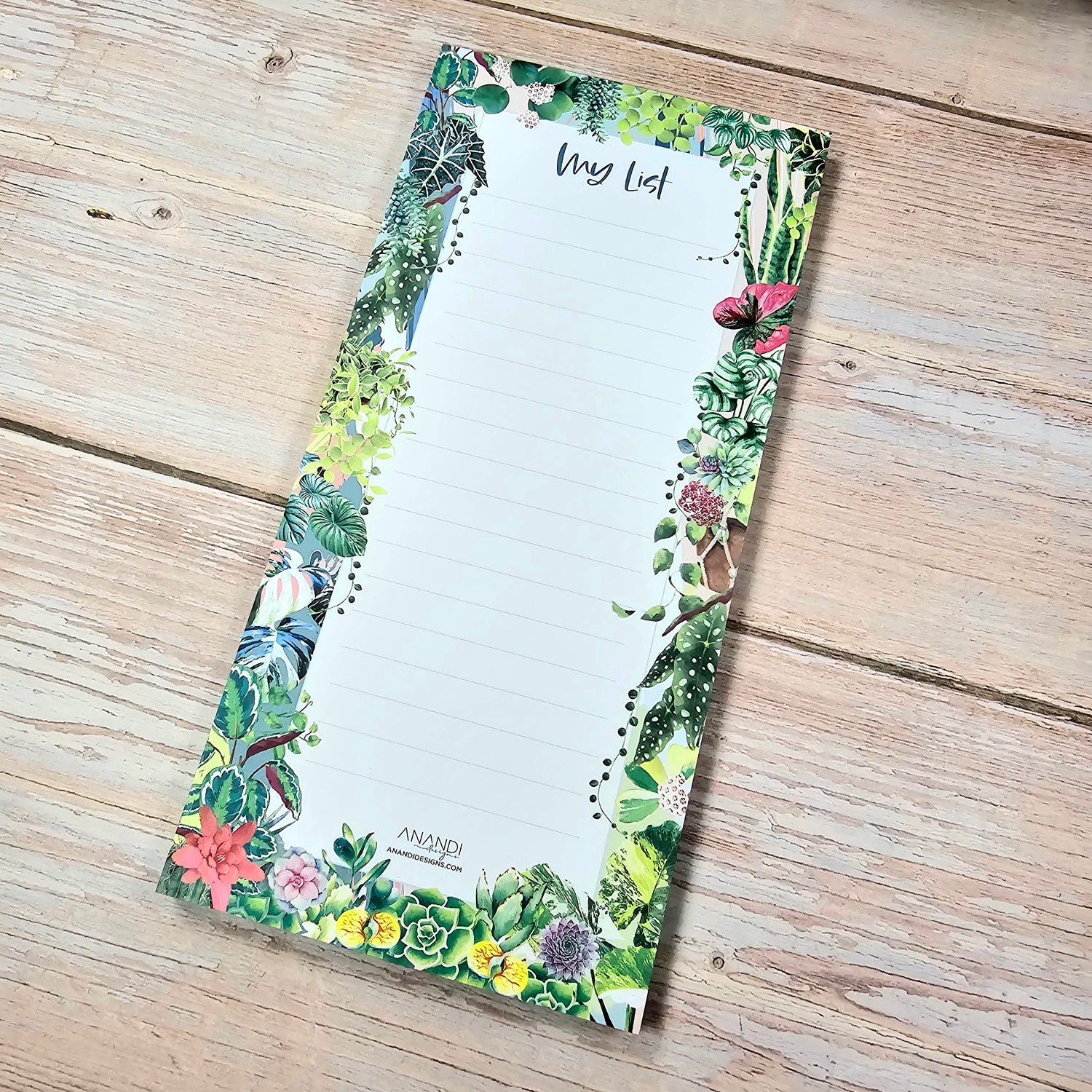 Plant Lovers Magnetic Houseplants Notepad