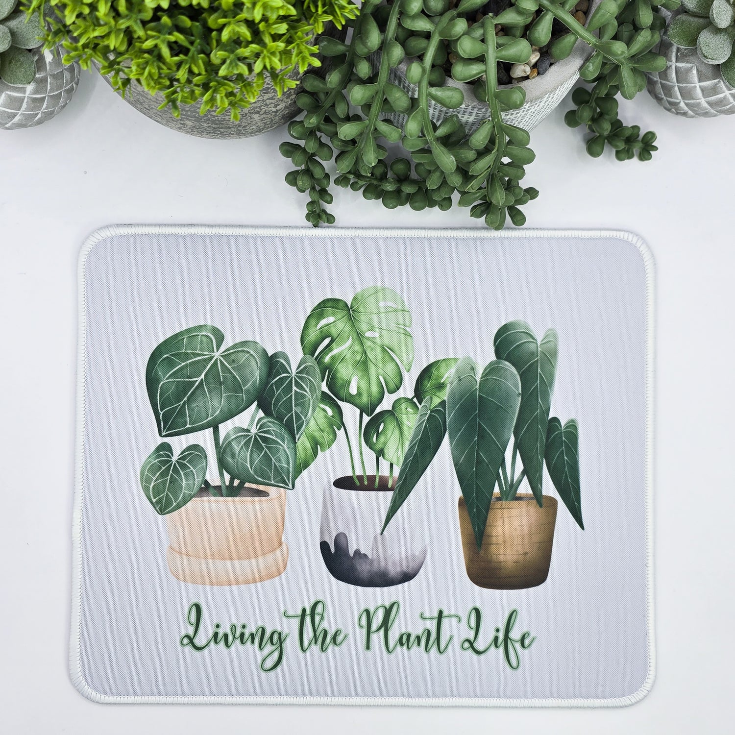 Living the plant life rare houseplants mousepad by my plantasy