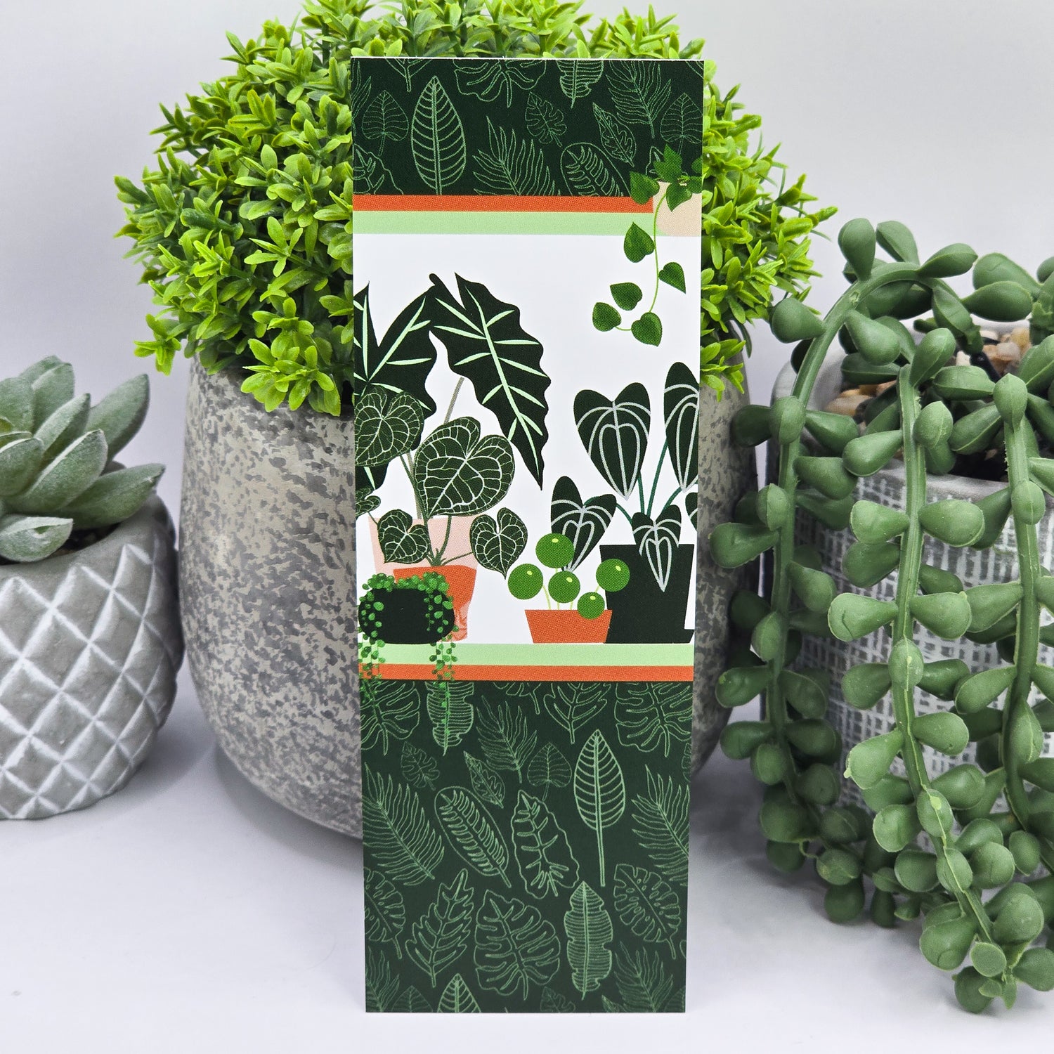 My Plantasy/ rare houseplants green bookmark