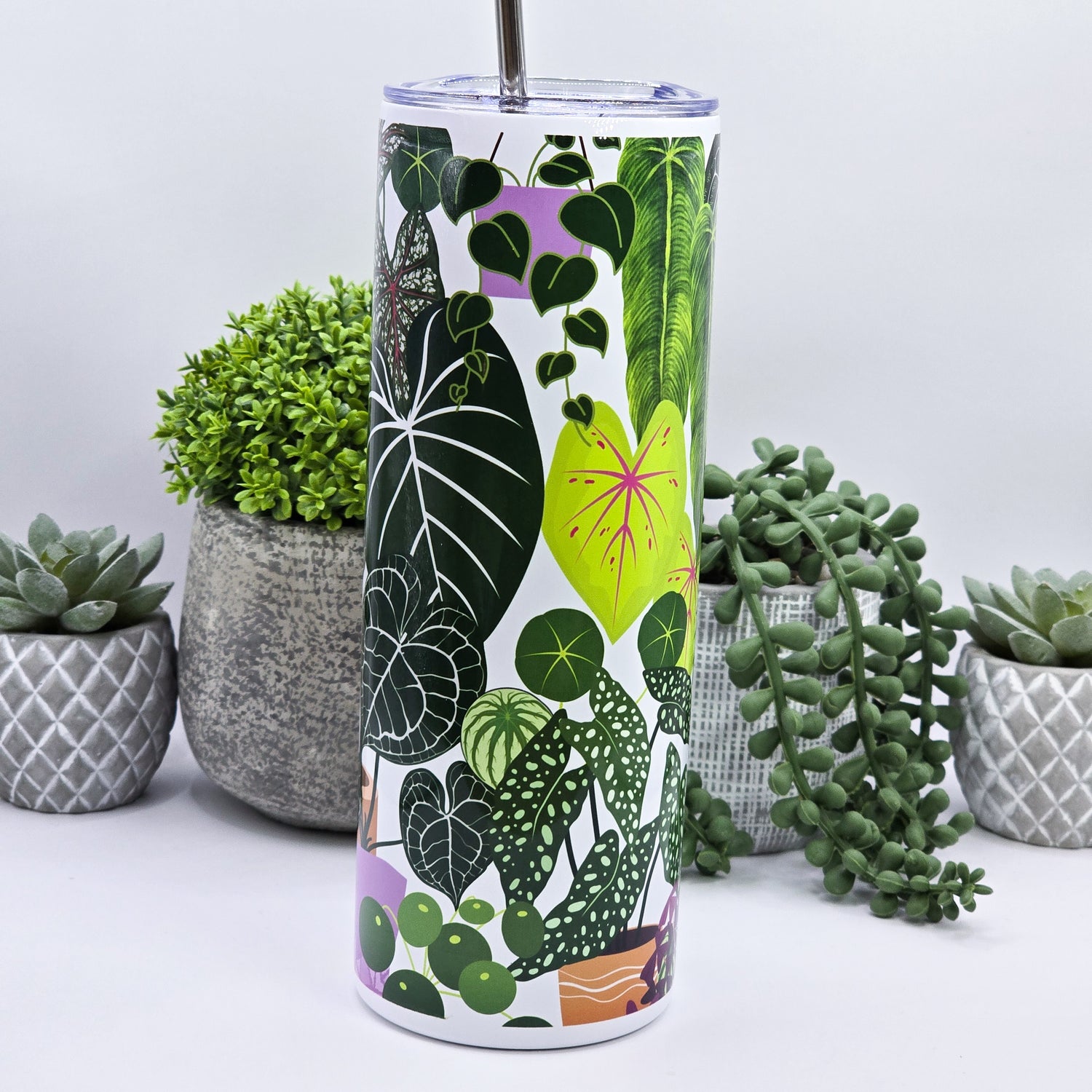 12oz/20z 'My Plantasy Jungle' Insulated Stainless Steel Houseplants Tumbler