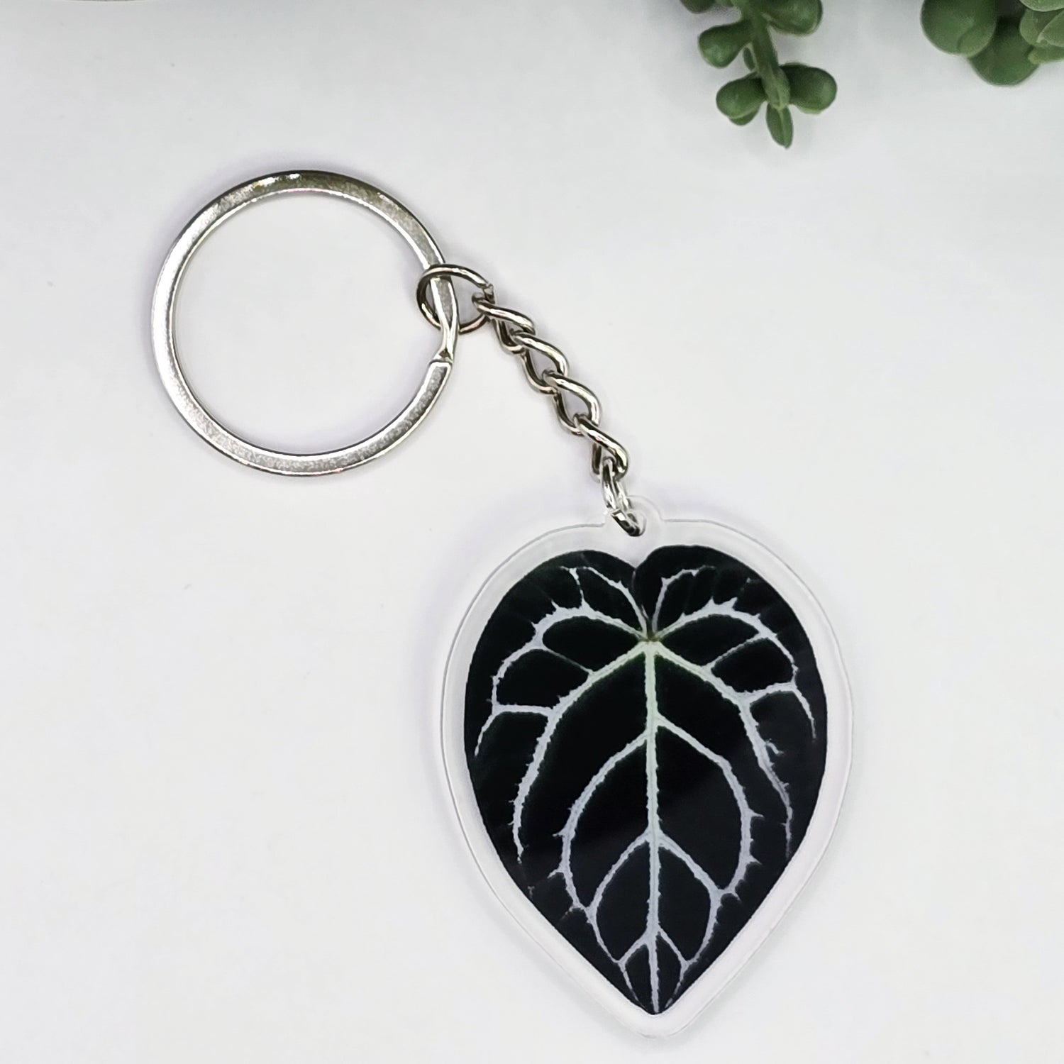 Anthurium Acrylic Houseplant Keyring