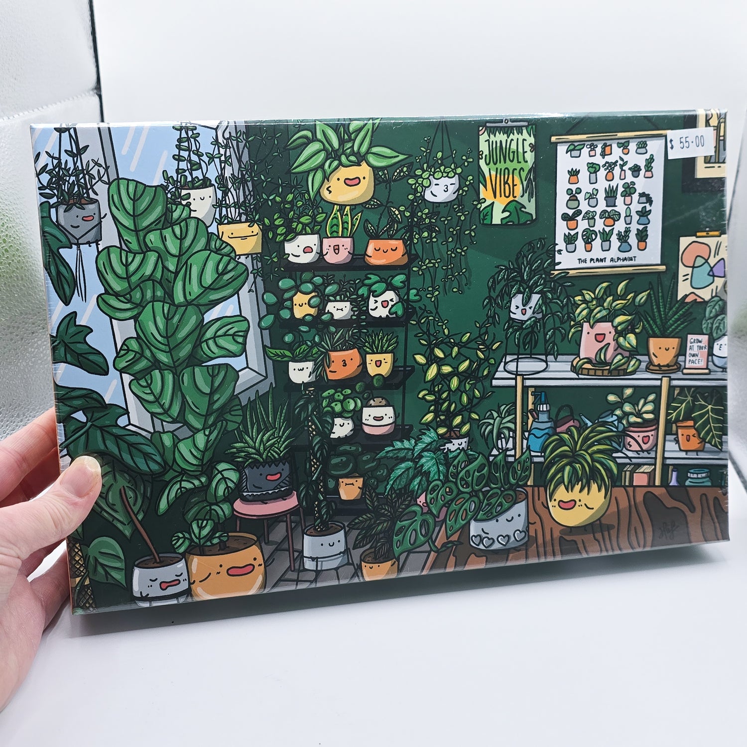 1000 Piece Jungle Vibes Kawaii Houseplants Jigsaw Puzzle