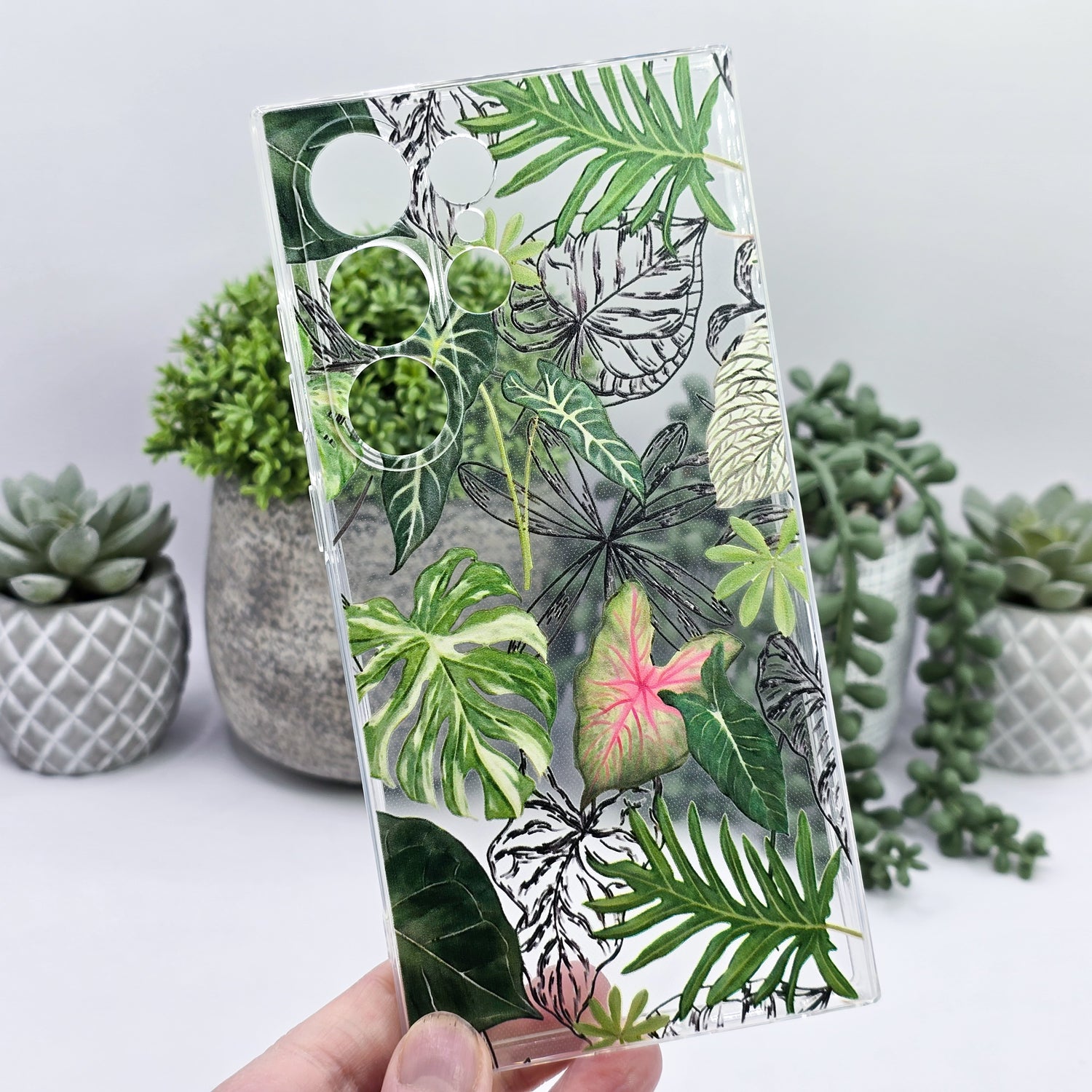 SAMSUNG S23|S24|S25|Plus|Ultra| Rare Houseplant Leaves Mobile Phone Case / Holder - TPU Material