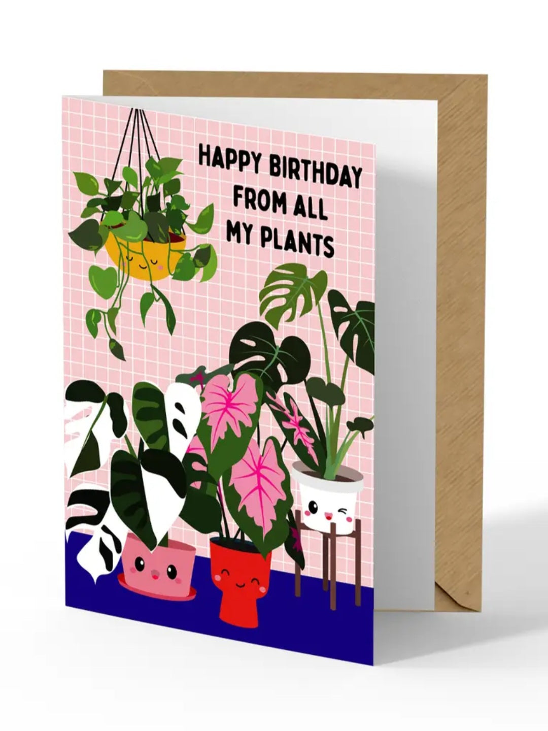Happy birthday from all my plants birthday greeting card