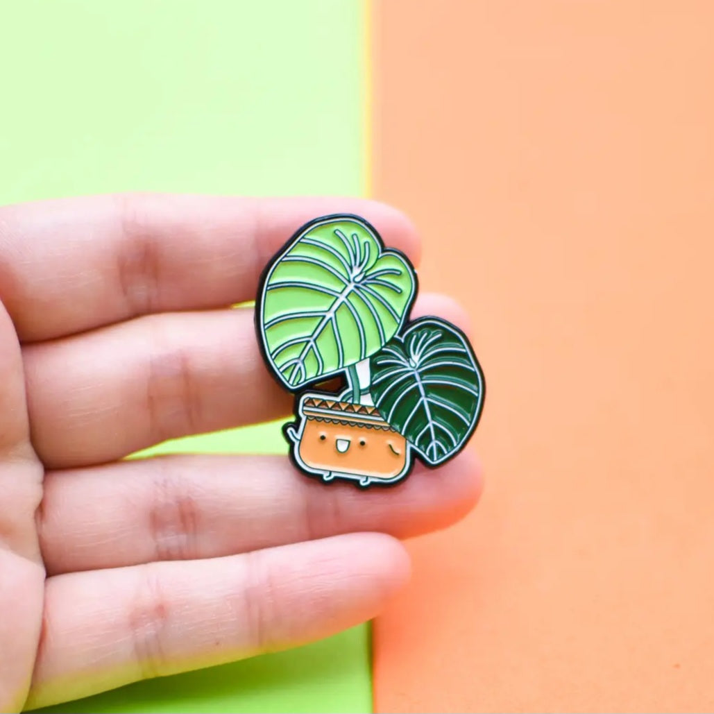 My Plantasy/ Home by Faith Philodendron Gloriosum enamel Lapel pin