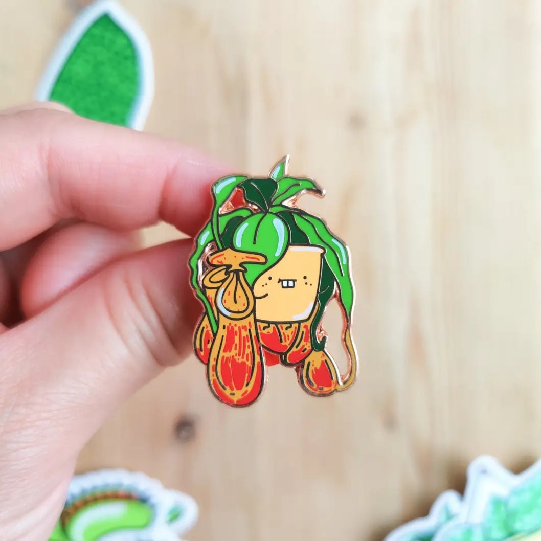 Pitcher Plant - Plant Buddies Houseplant Enamel Pin