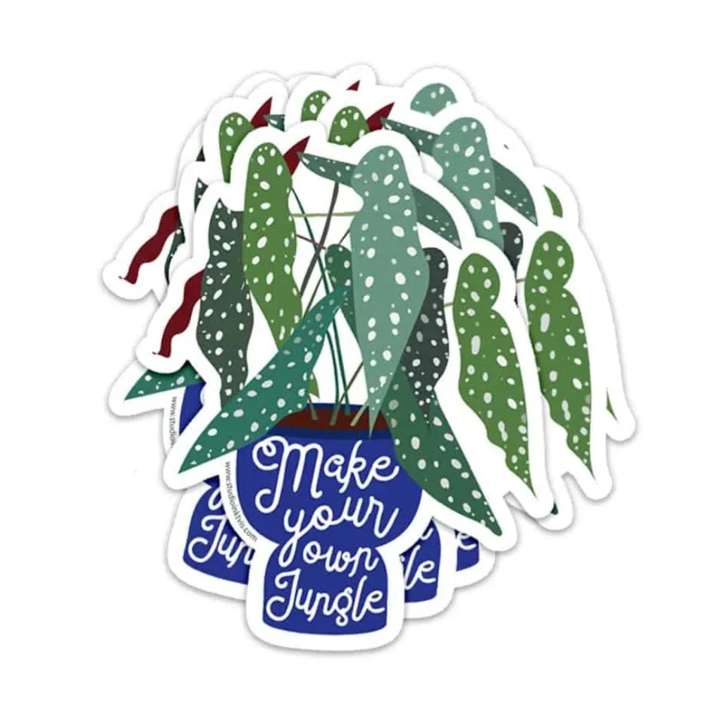 Make your own Jungle Begonia Houseplant Vinyl Sticker
