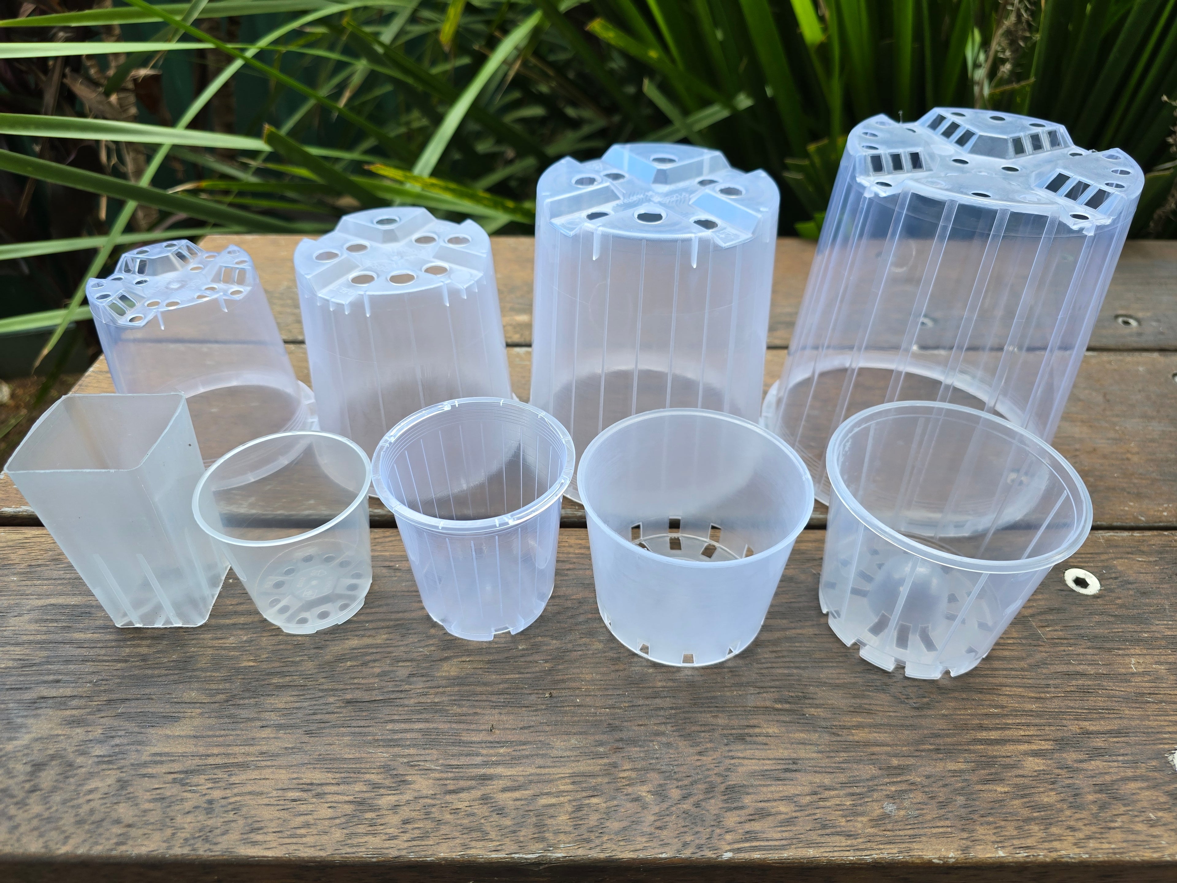 Clear Plant Pots