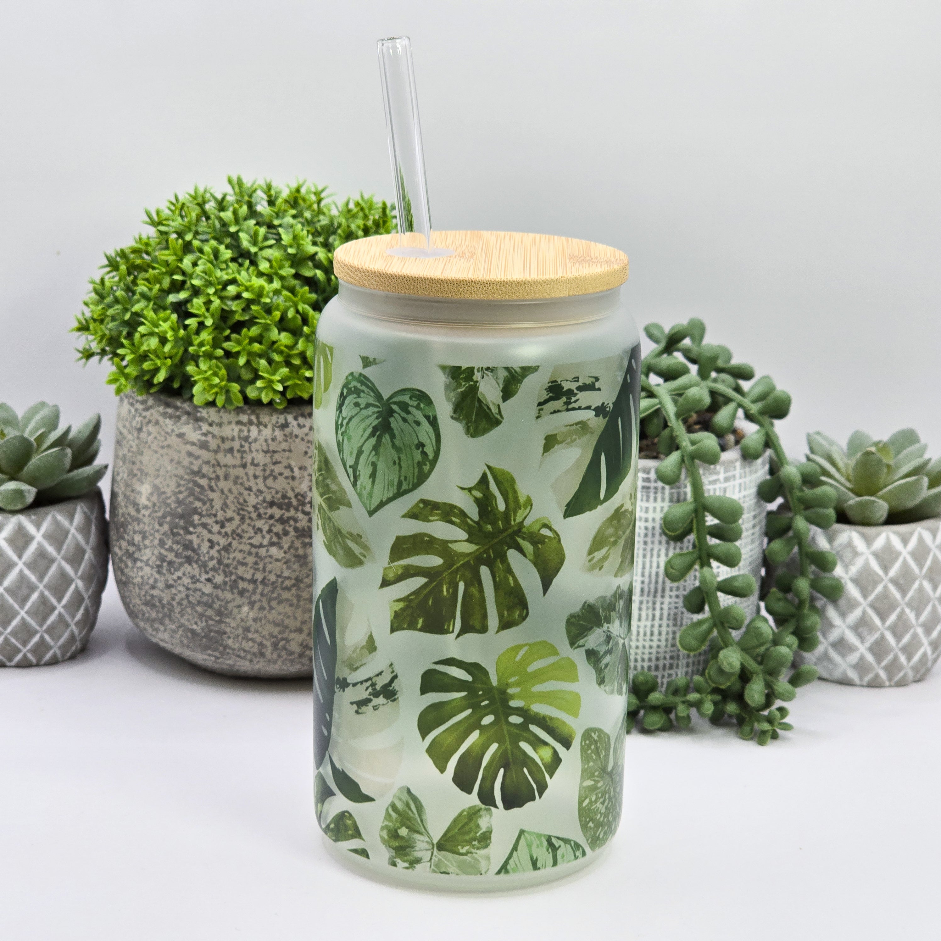 16oz Frosted Glass Libby Can Tumblers