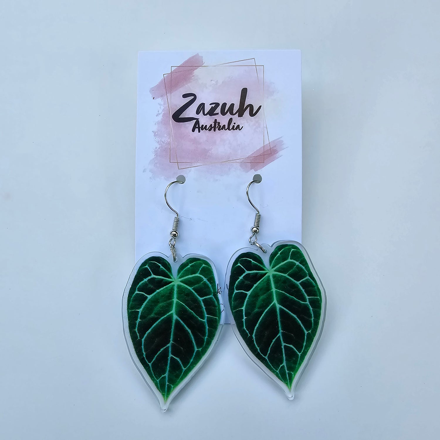 Anthurium Acrylic Indoor Plant Earrings