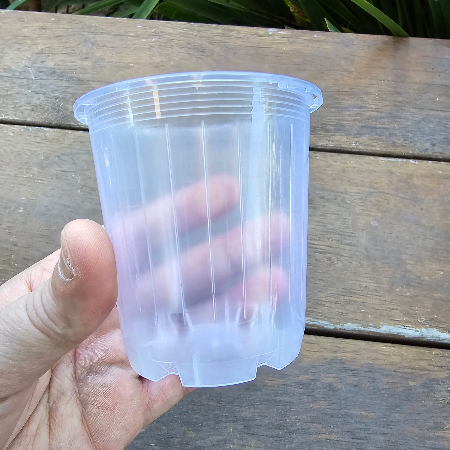 70mm Clear Plastic Plant Pot