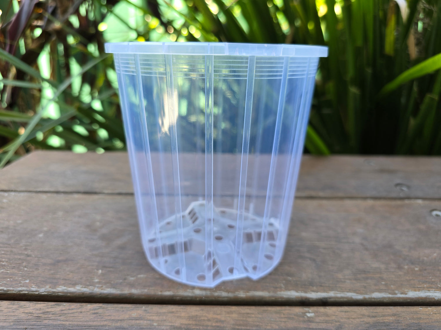 140mm Clear Plastic Plant Pot