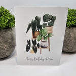 Happy birthday to you rare houseplants birthday greeting card