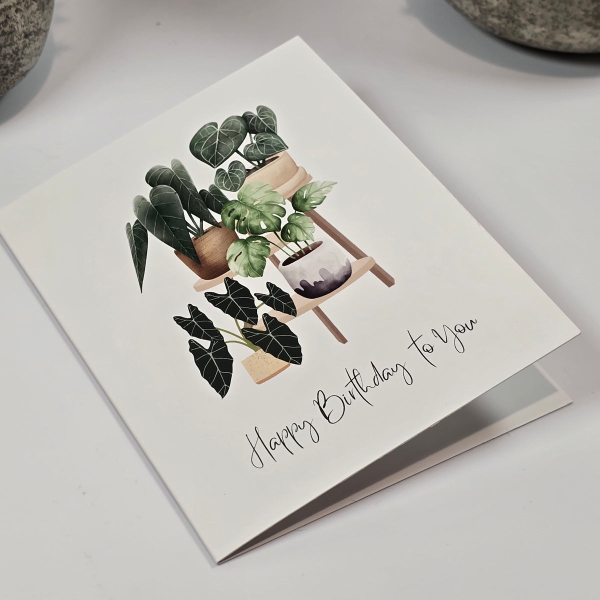 Happy birthday to you rare houseplants' birthday greeting card