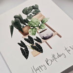 Happy birthday to you rare houseplants' birthday greeting card