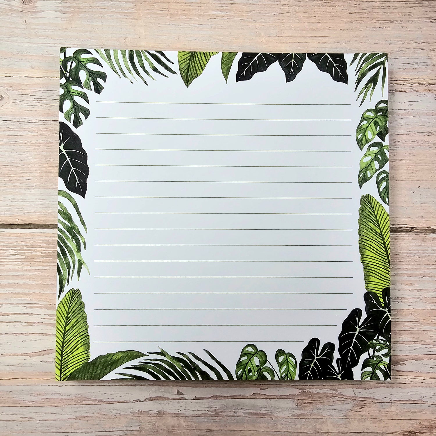 Tropical Foliage Plant Notepad Deskpad