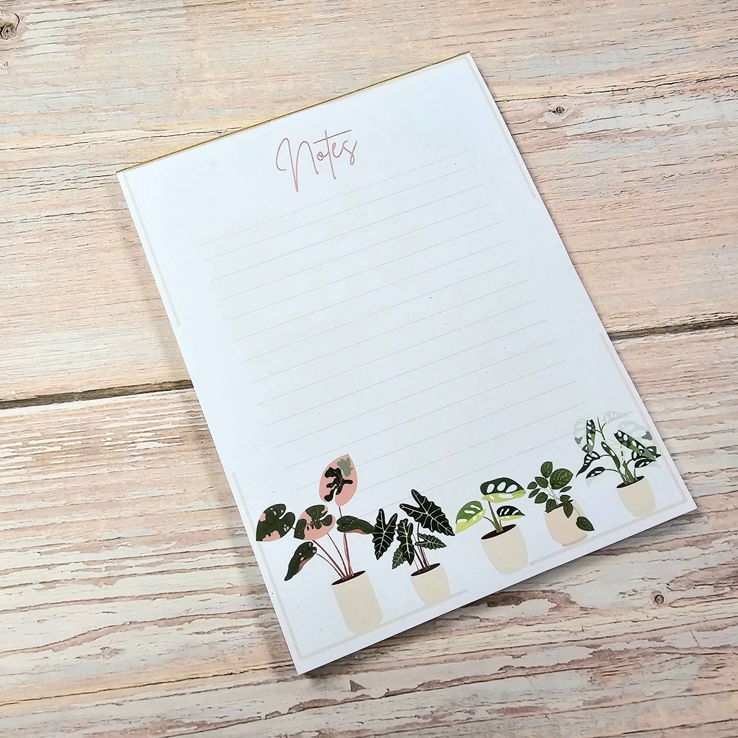 Variegated Houseplants Notepad