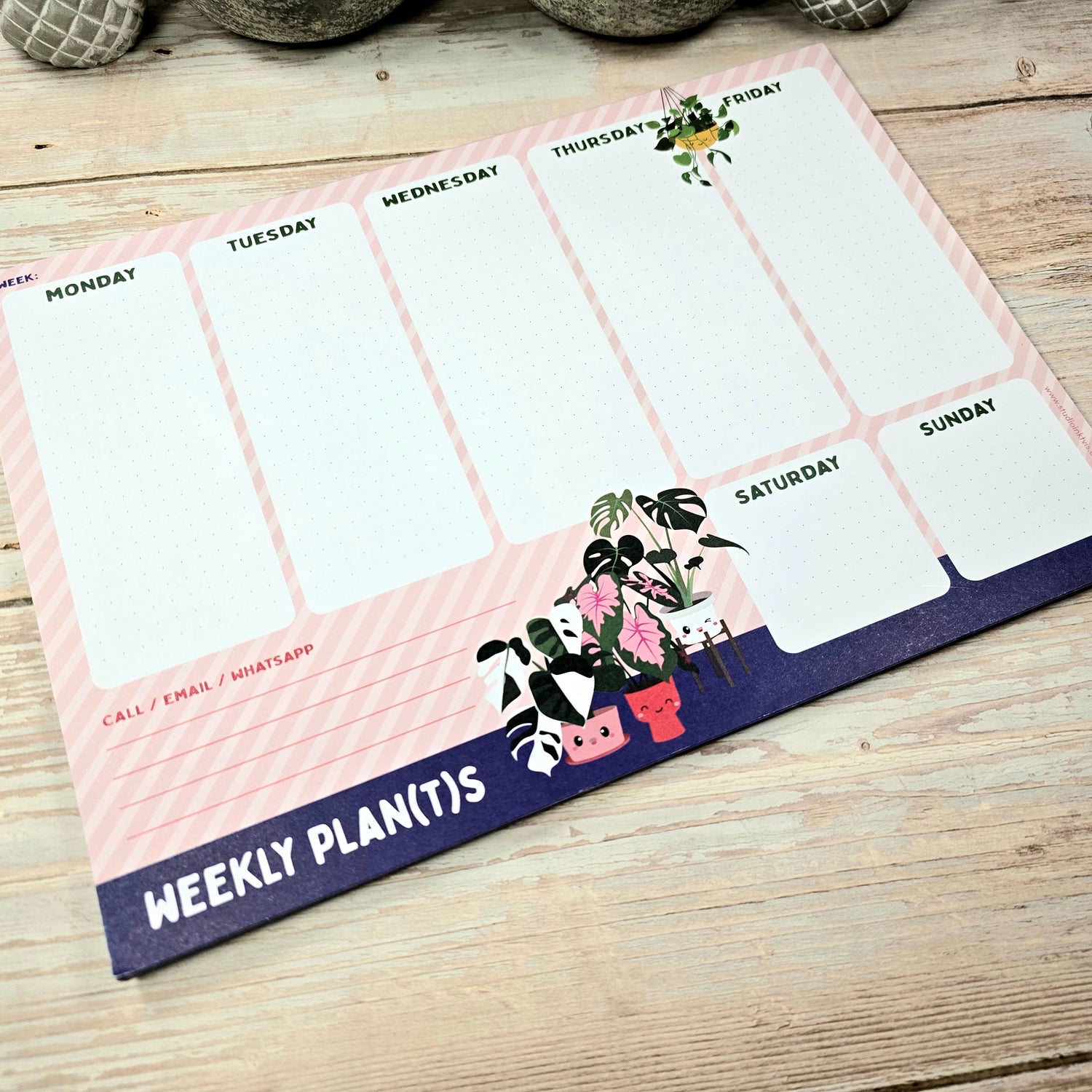 Weekly Plan(t)s Houseplant A4 Planner Notepad