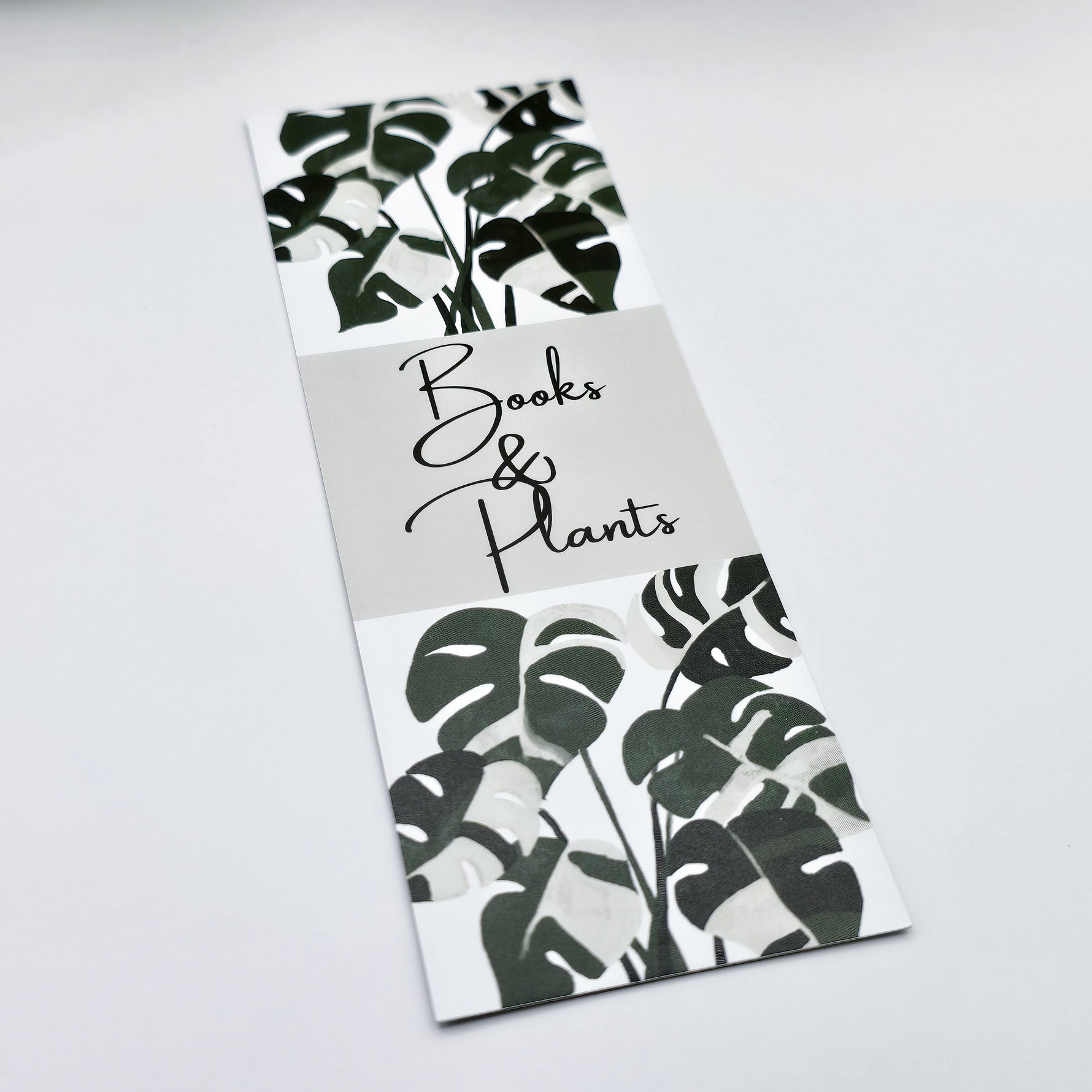 Monstera albo Variegated books & plants bookmark