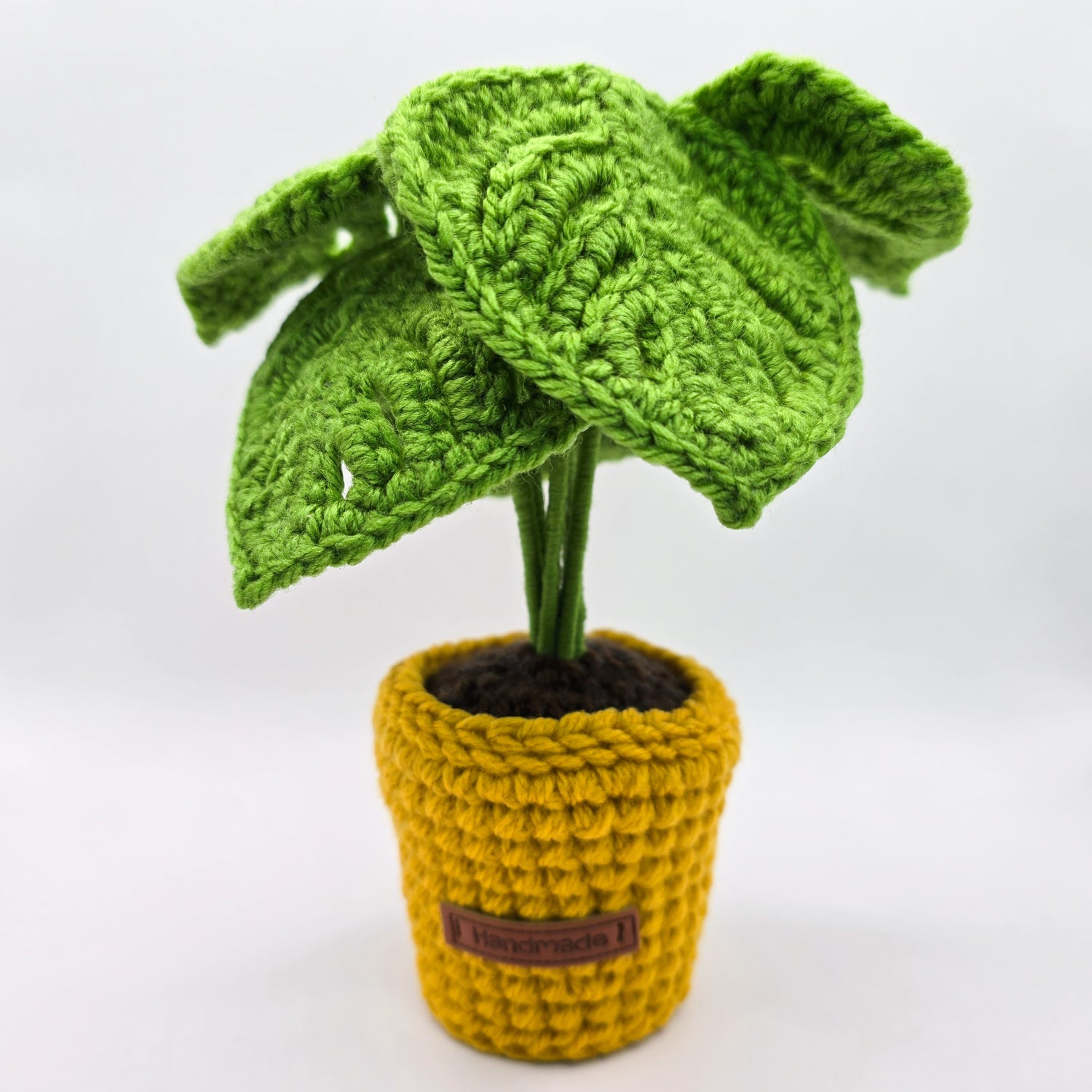 Mini Crochet Monstera Potted Plant