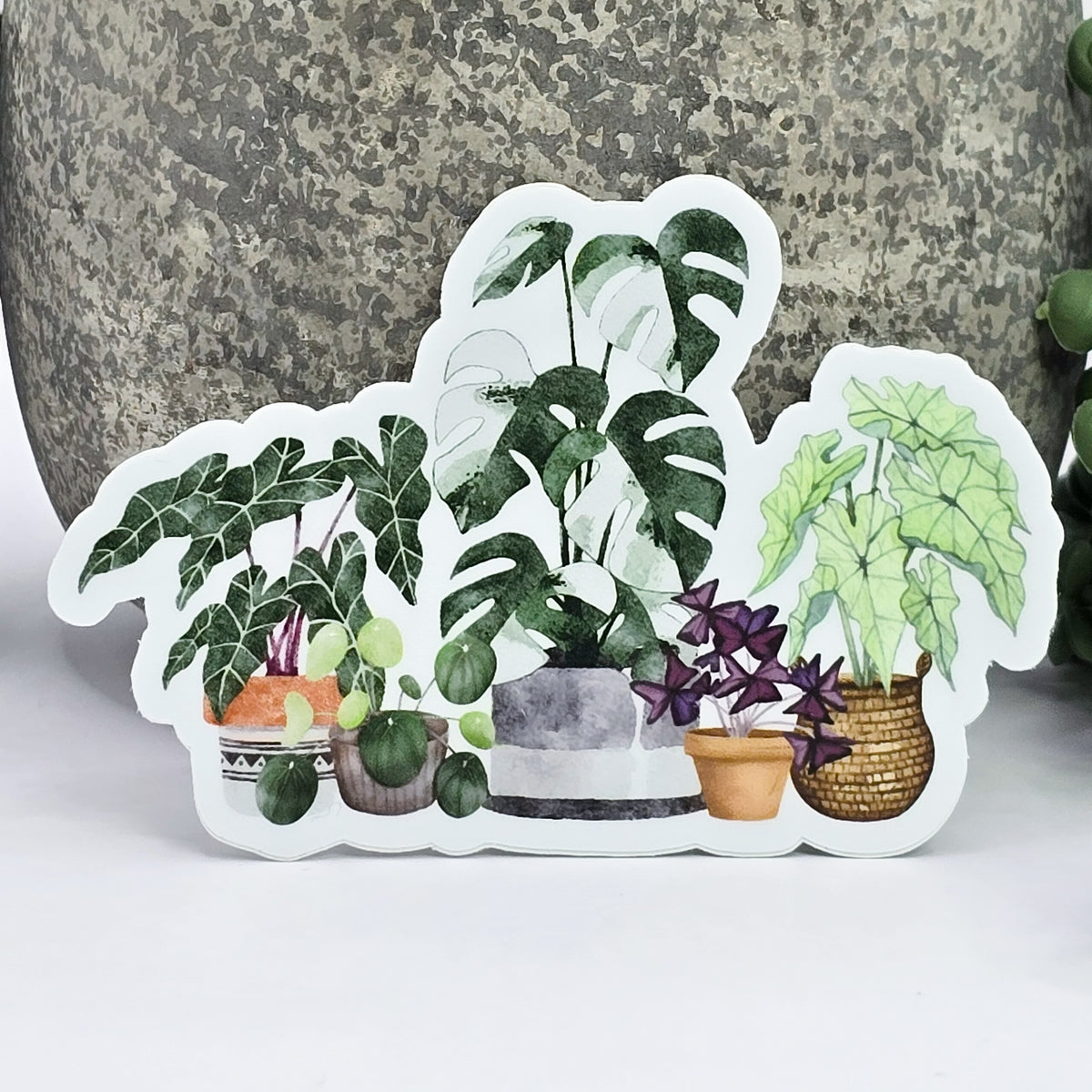 Rare houseplants vinyl sticker