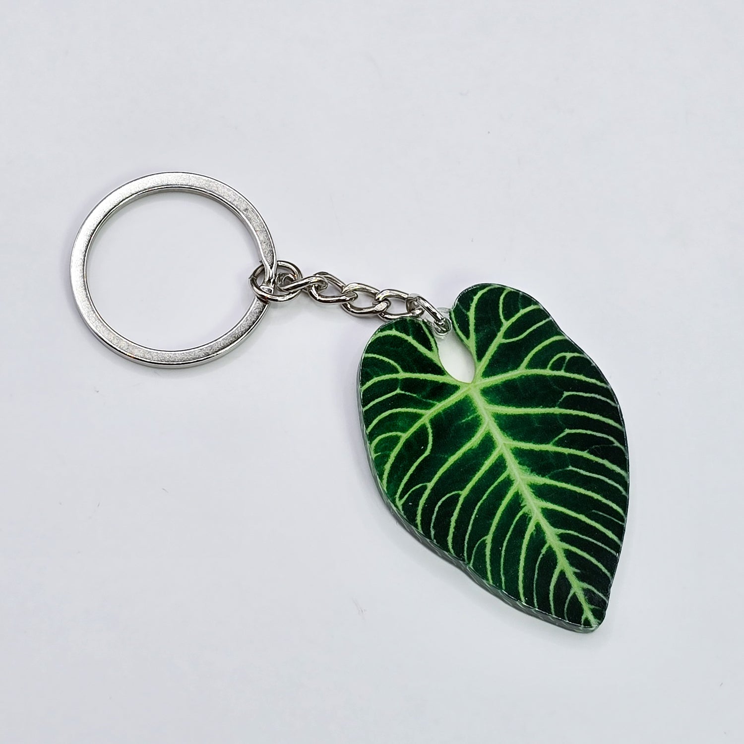 Anthurium Regale Acrylic Houseplant Keyring 