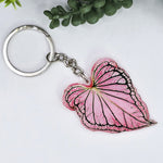 Caladium houseplant keyring