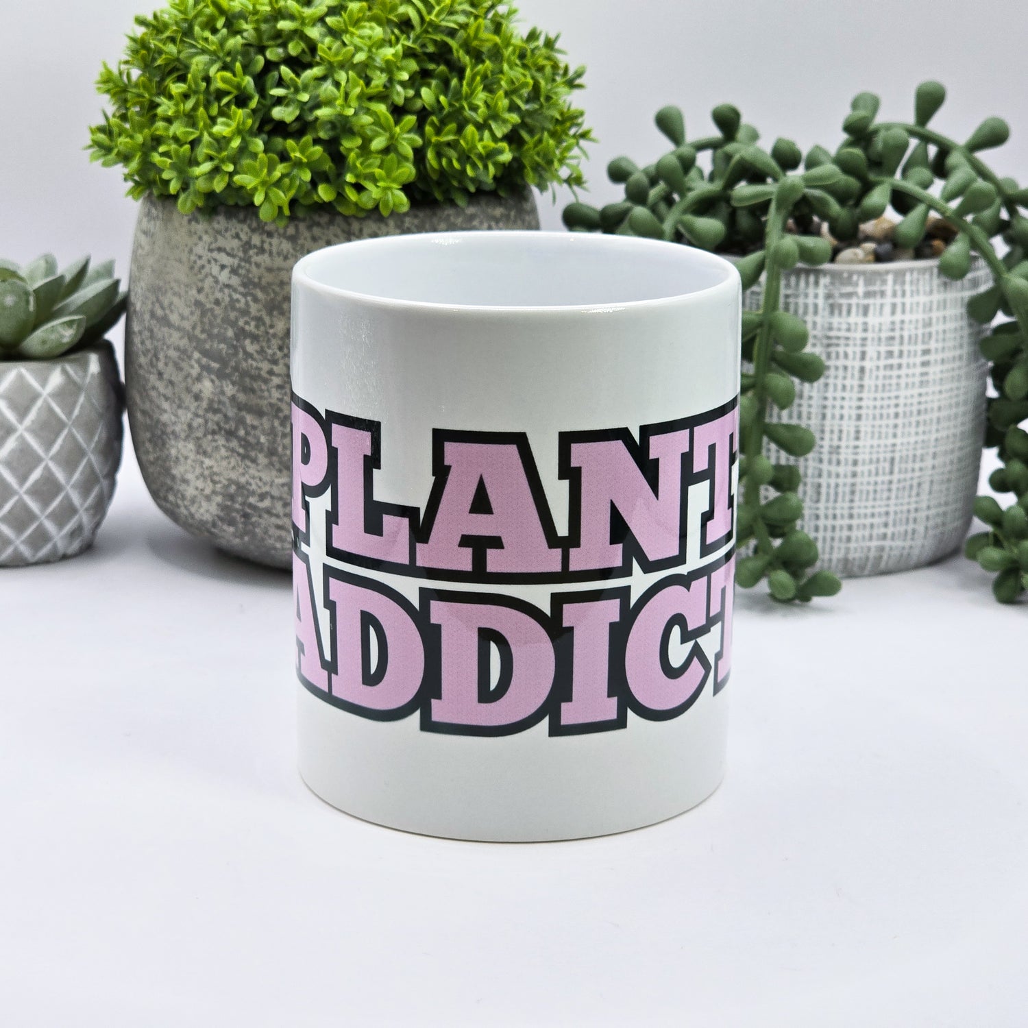 Pink Plant Addict 11oz Ceramic Mug