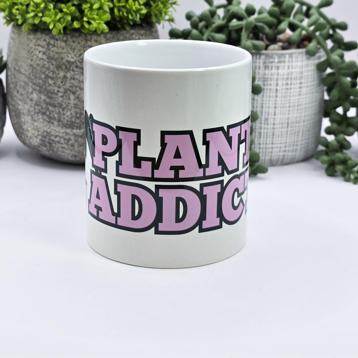 Pink Plant Addict 11oz Ceramic Mug