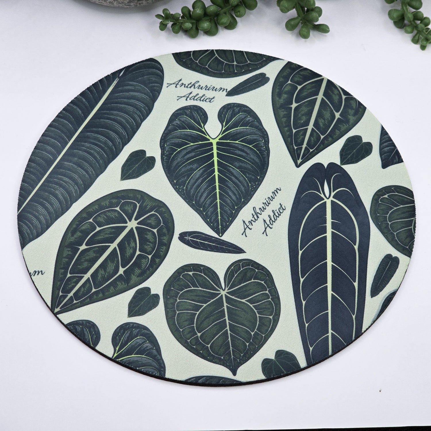 Anthurium Addict Round Mousepad