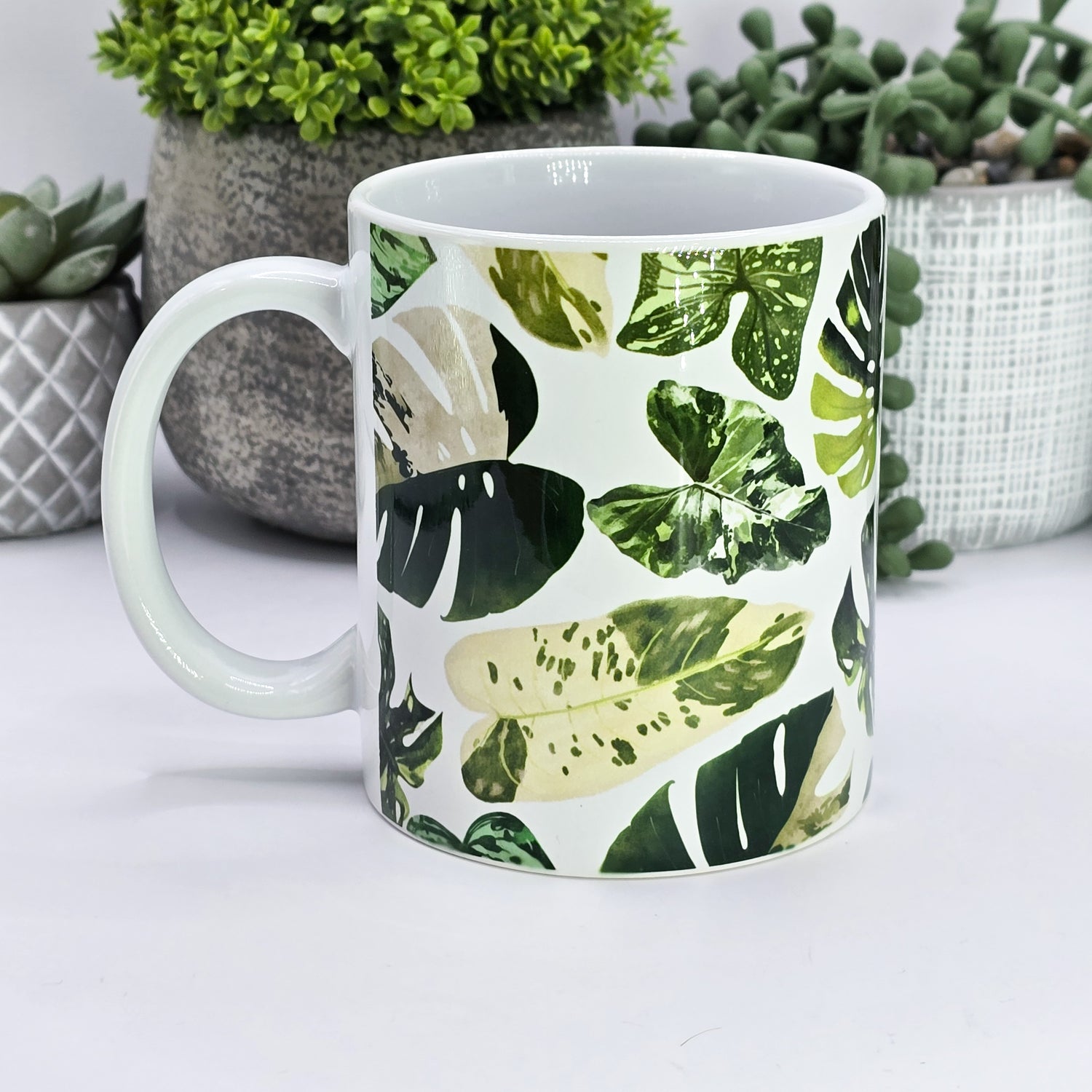 'All The Leaves' Variegated Houseplants 11oz Ceramic Mug