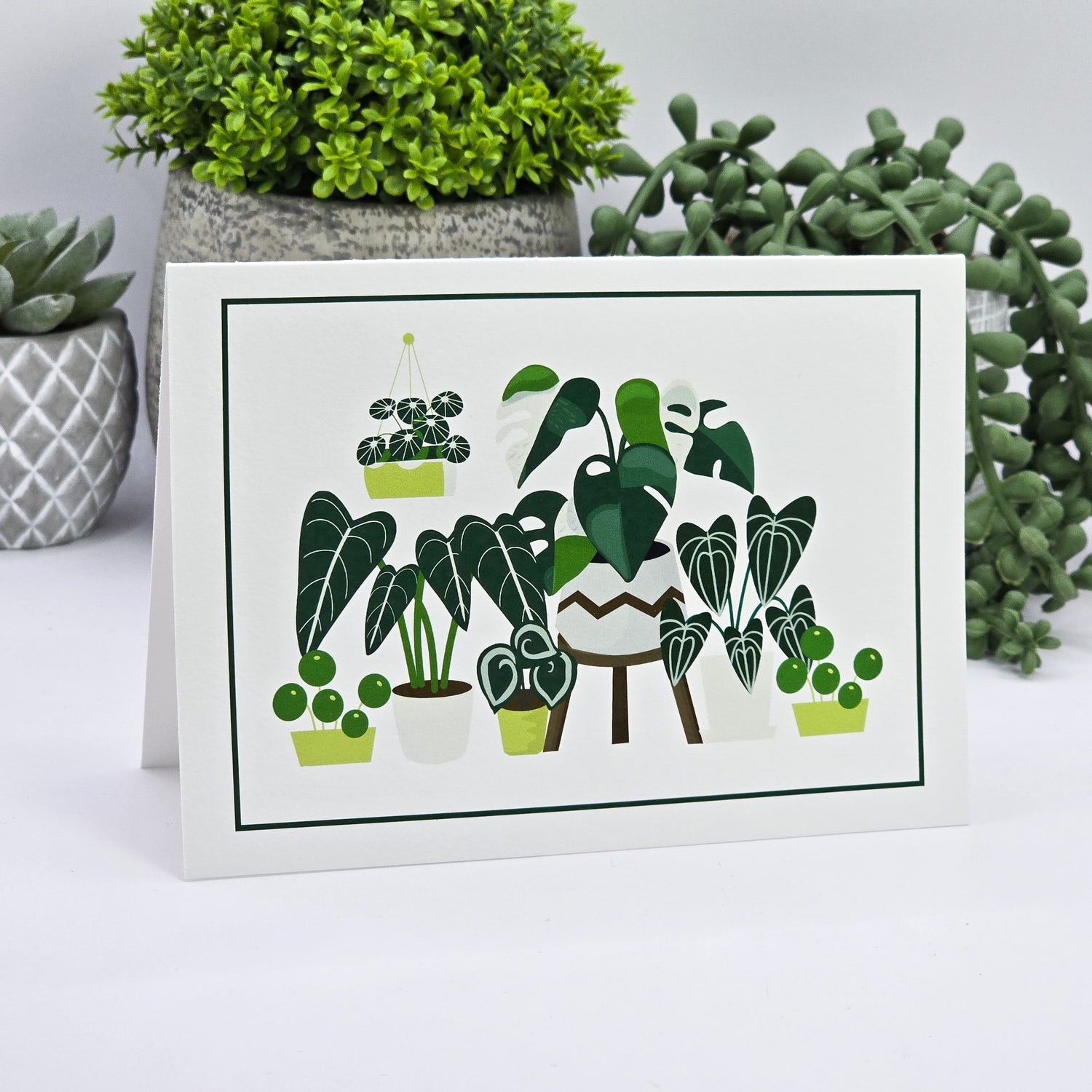 Rare Houseplants Blank Greeting Card