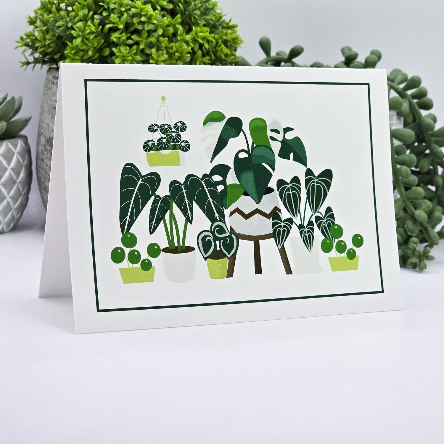 Rare Houseplants Blank Greeting Card