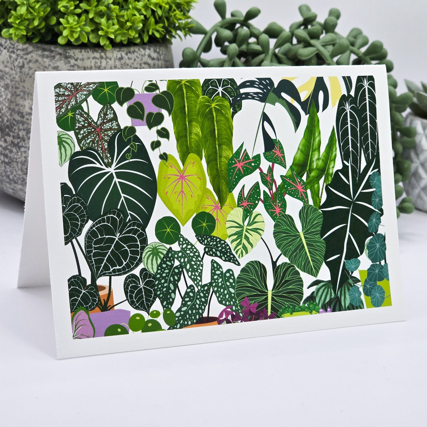 'My Plantasy' Rare Plants Blank Greeting Card