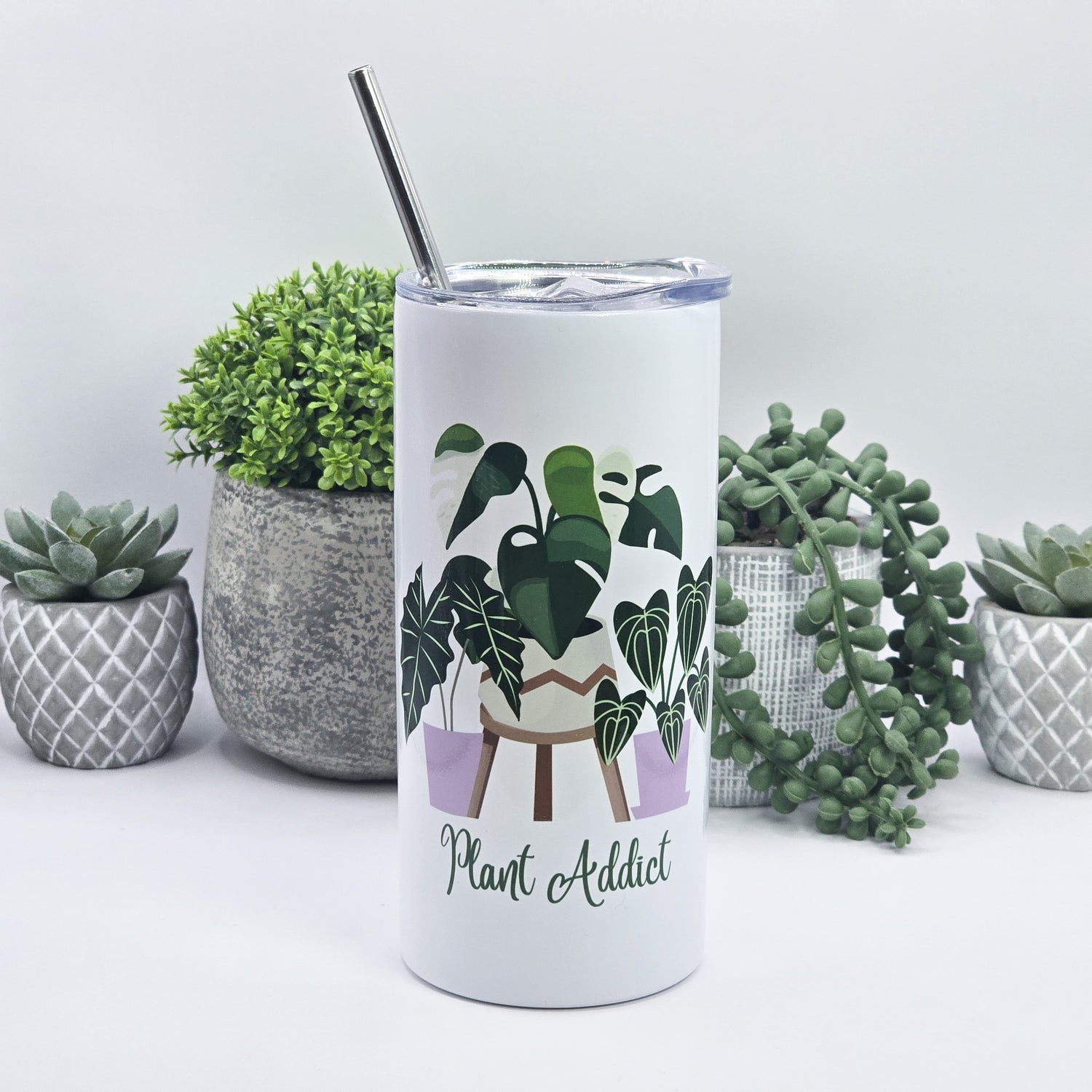 Plant Addict 12oz Insulated Stainless steel Tumbler