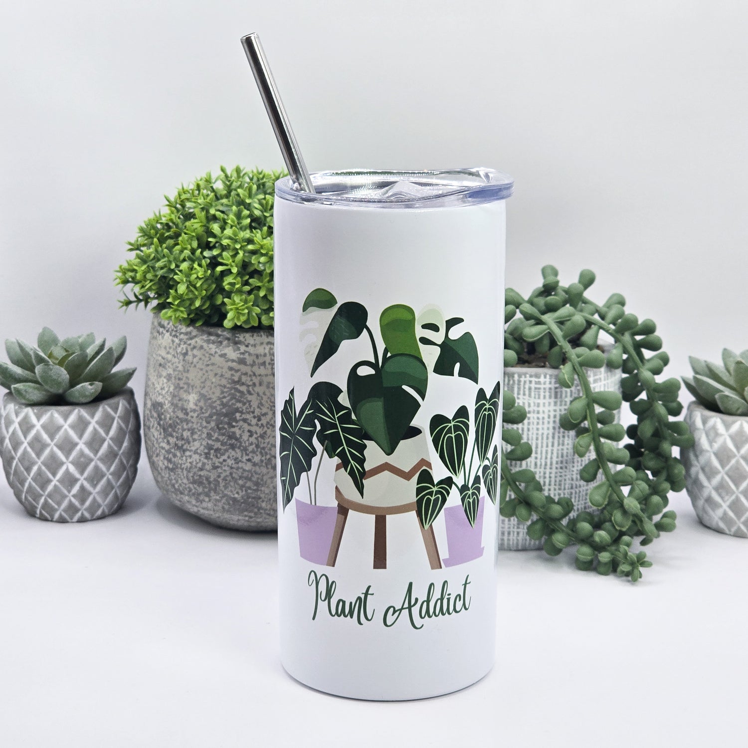 Plant Addict 12oz Insulated Stainless steel Tumbler