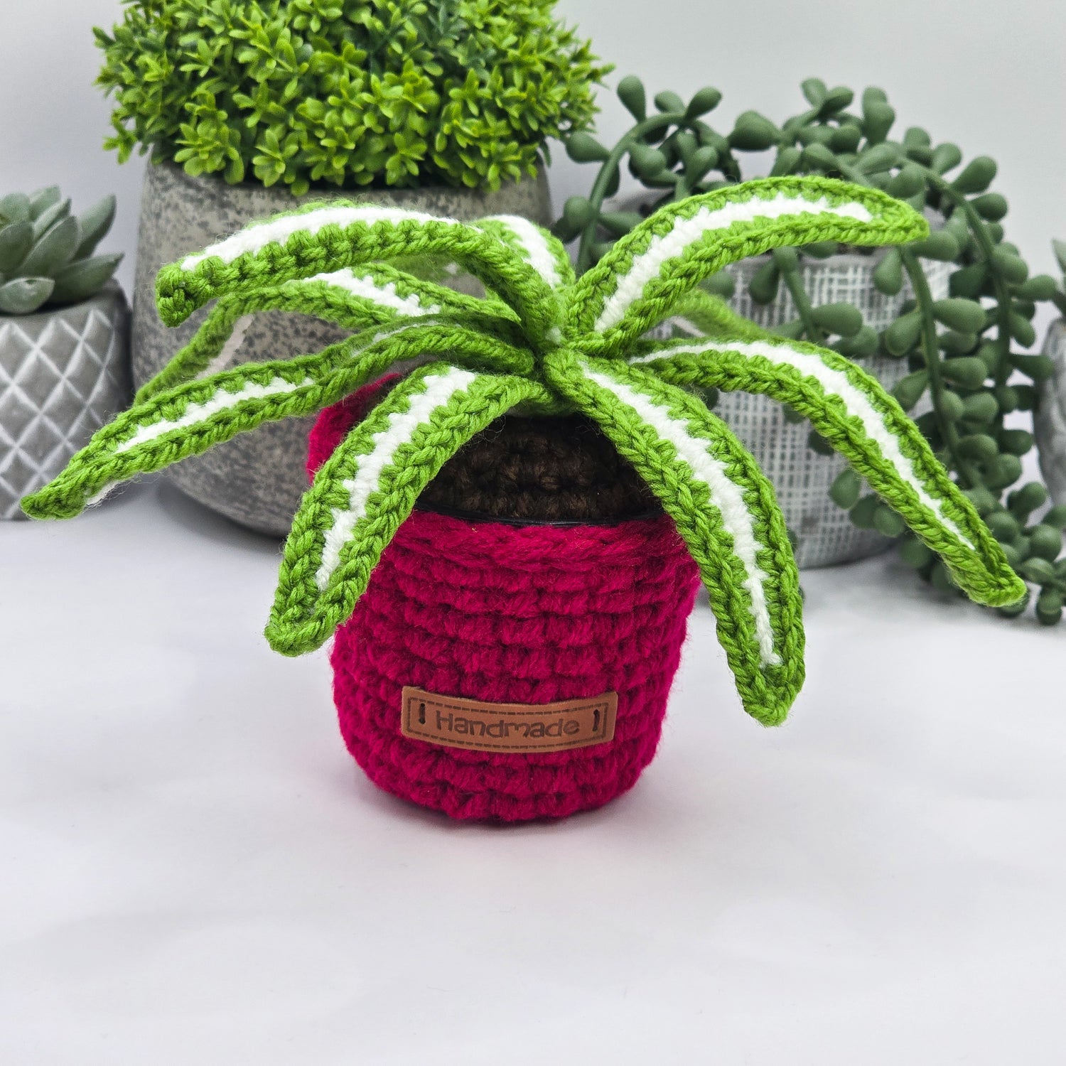 Mini Crochet Potted Spiderplant