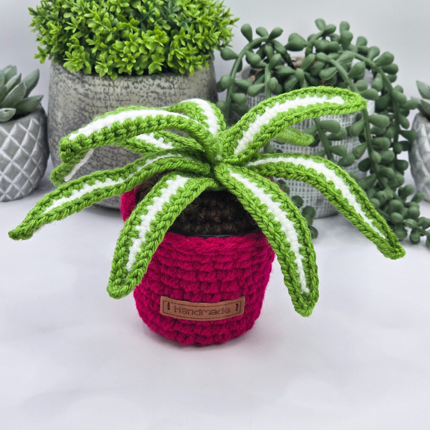 Mini Crochet Potted Spiderplant