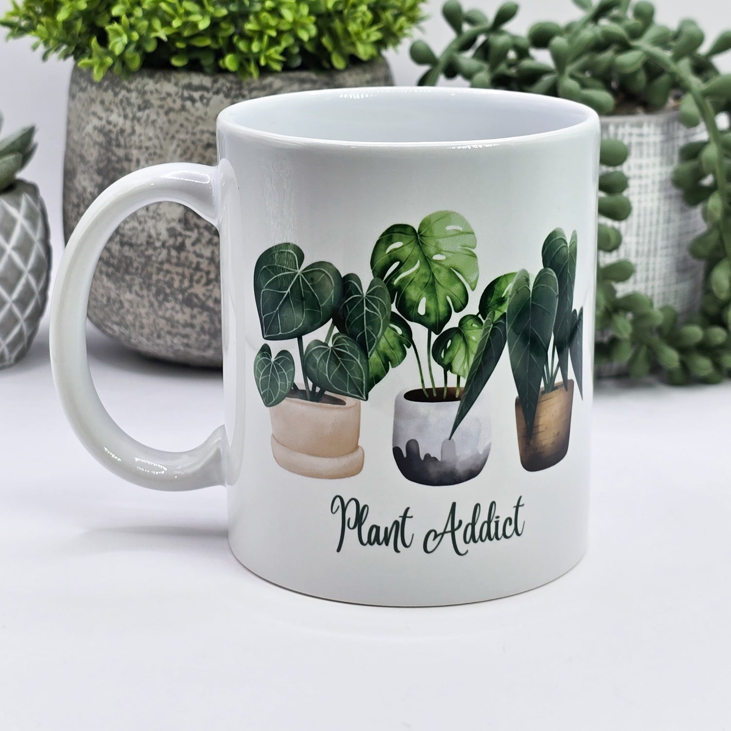 🔥Clearance🔥 Plant Addict Plant Trio 11oz Ceramic Coffee Mug (imperfect)