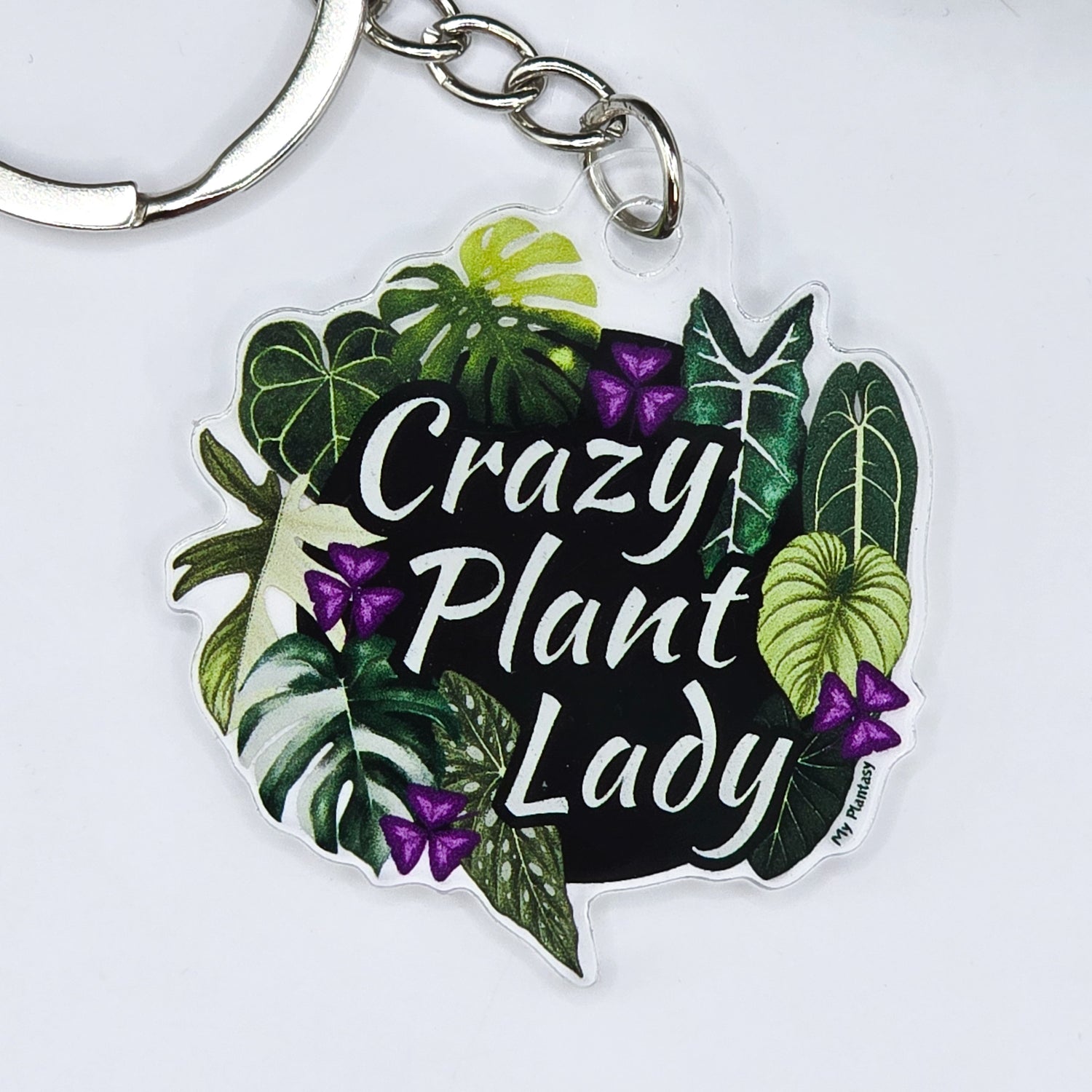 Crazy Plant Lady/Guy Rare Houseplants Acrylic Keyring