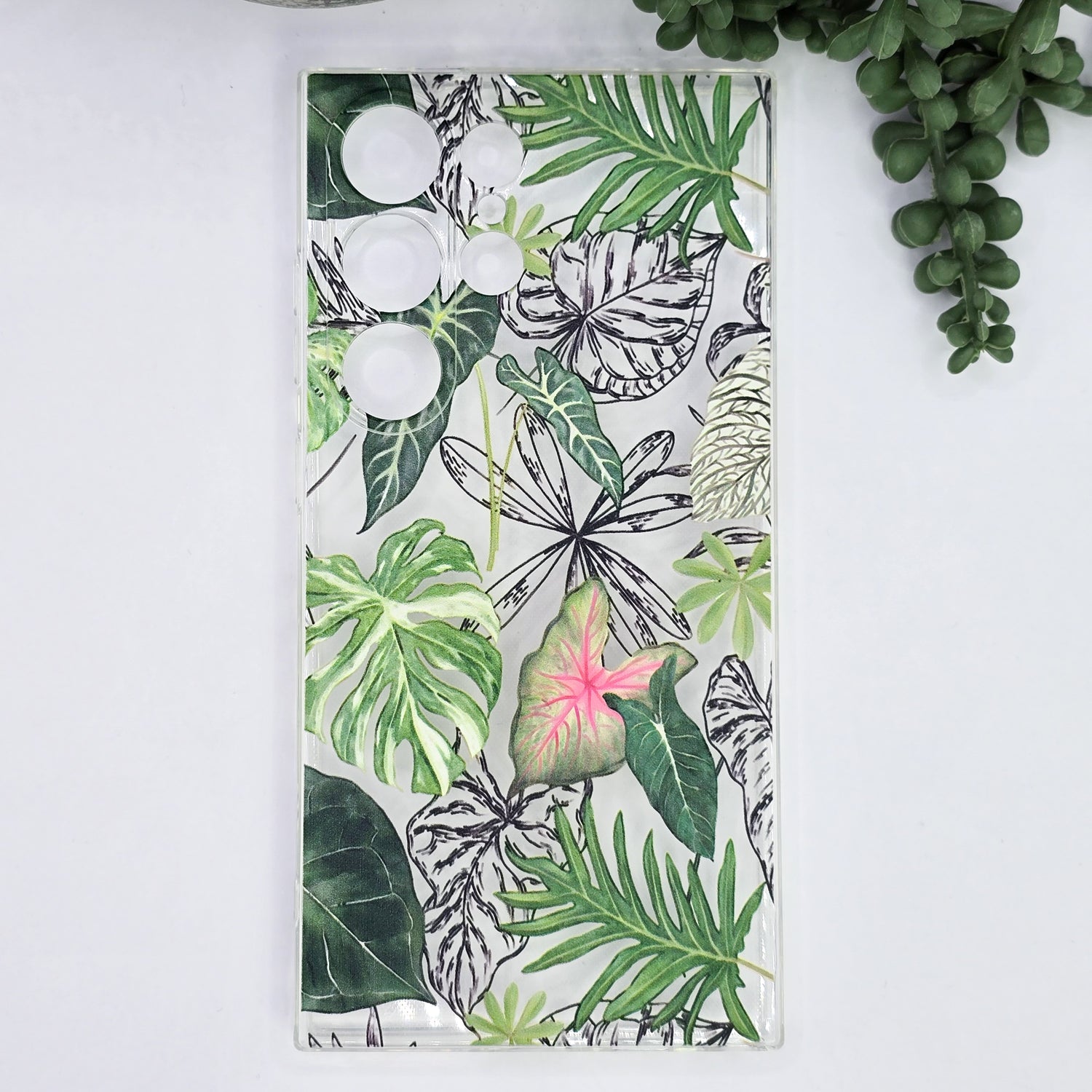 SAMSUNG S23|S24|S25|Plus|Ultra| Rare Houseplant Leaves Mobile Phone Case / Holder - TPU Material