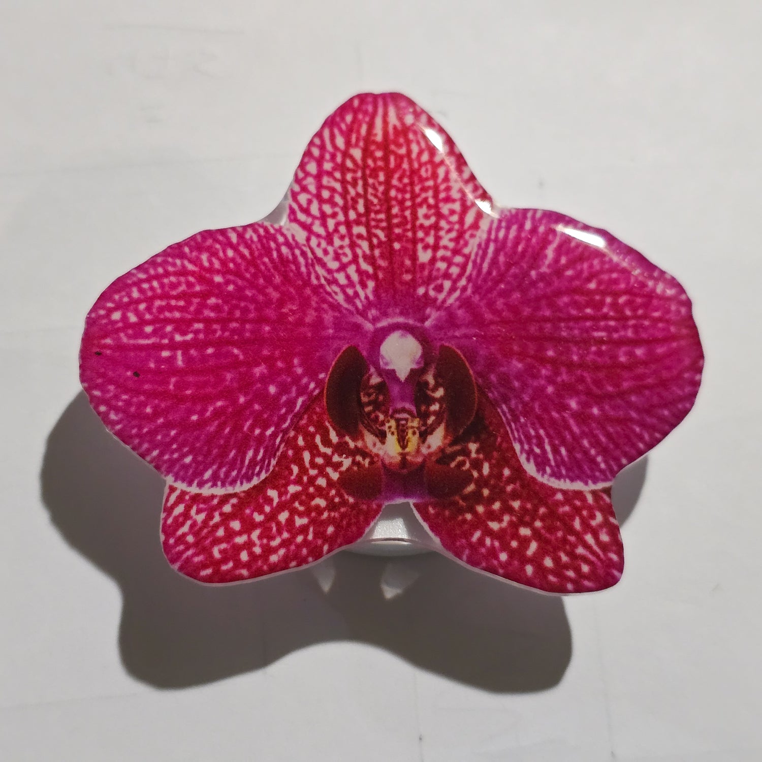 Hot Pink Orchid Mobile Phone Grip
