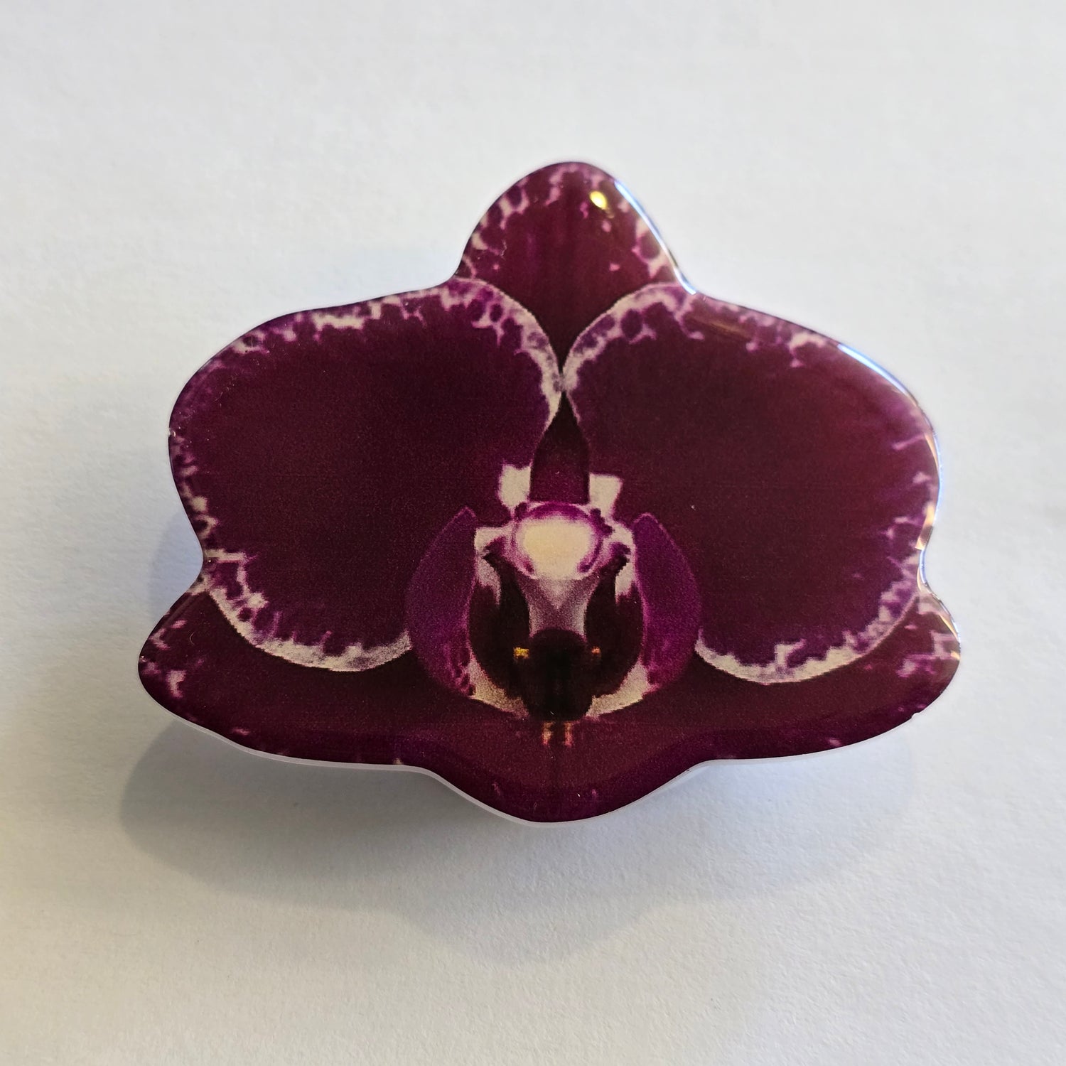 Purple Orchid Mobile Phone Grip