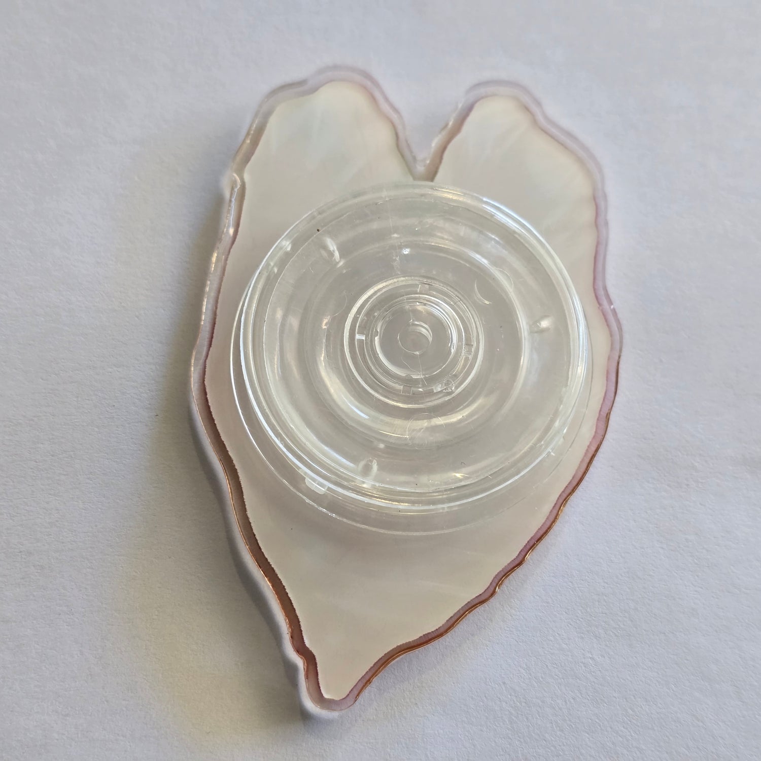 Orange Caladium Mobile Phone Grip / holder