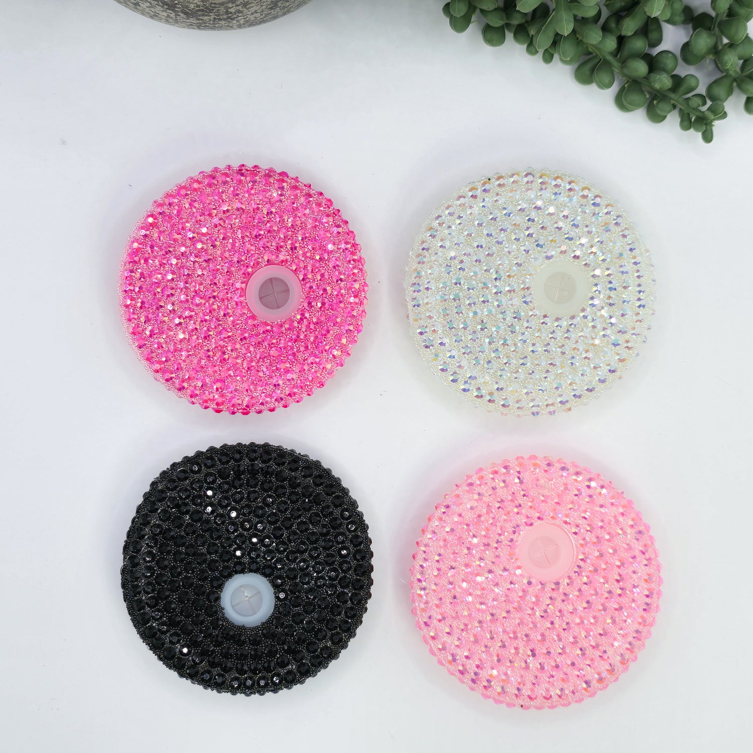 16oz Libby Can Bling Diamonte Coloured Tumbler Lids / Spare Lids / Multiple colours to choose from