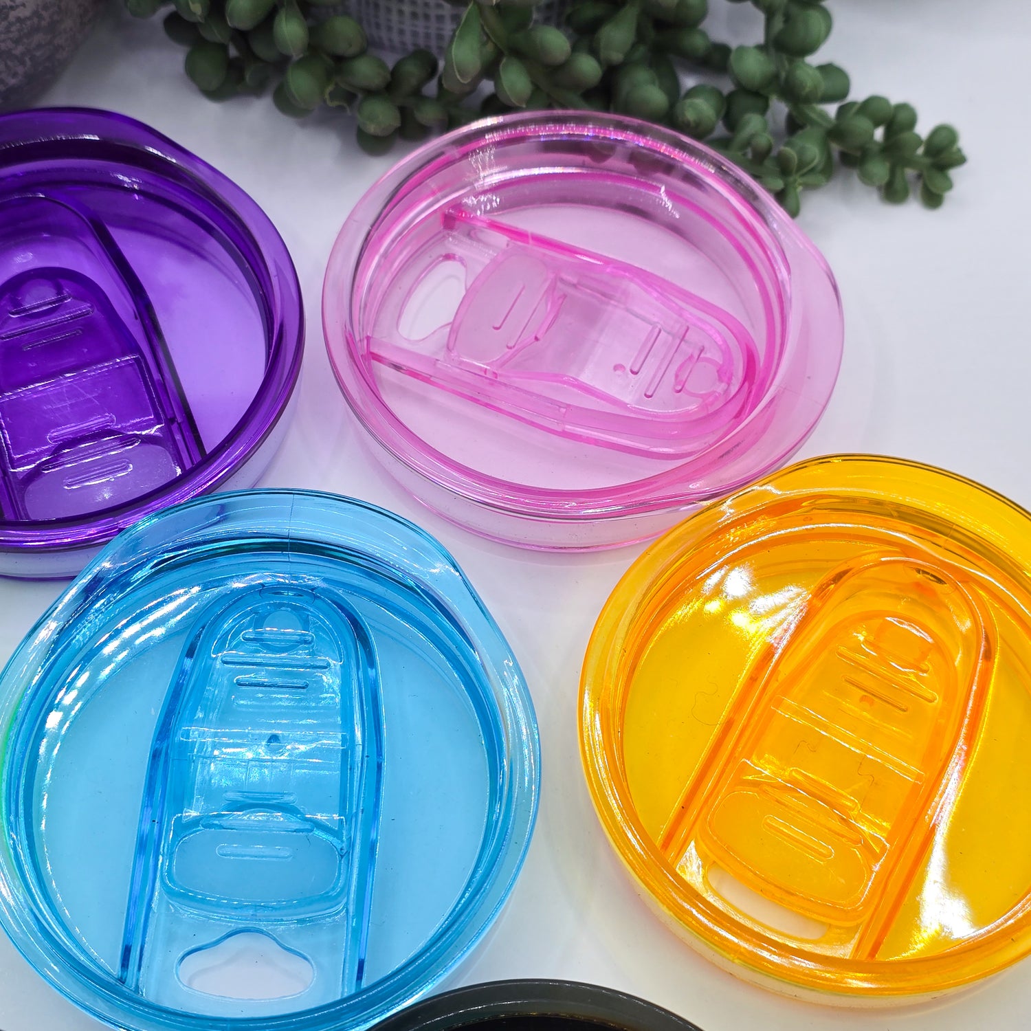 12oz/20oz Tall Tumbler Transparent Coloured Tumbler Lids / Spare Lids / Multiple colours to choose from