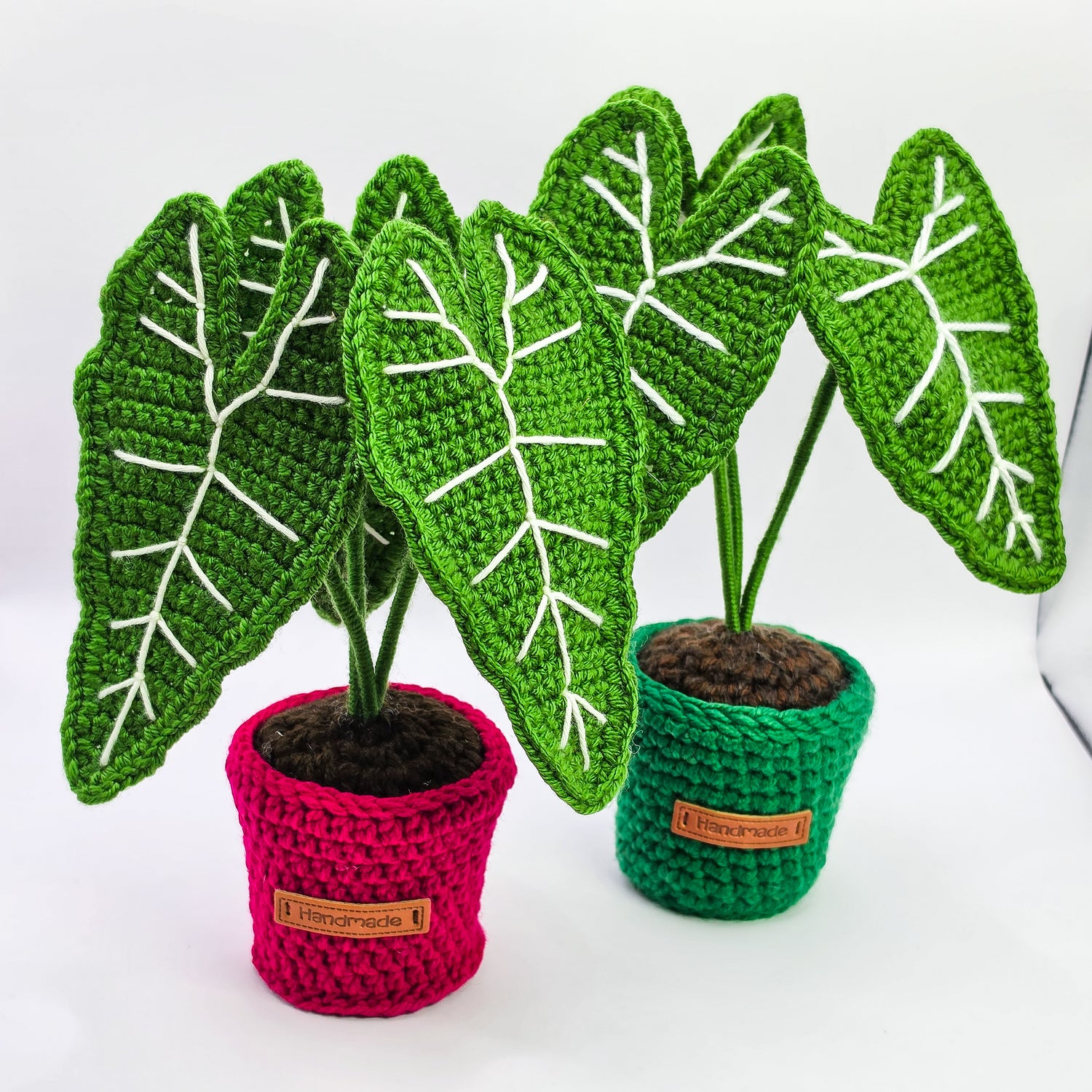 *NEW* Mini Alocasia Amazonica Crochet Plants | 2 Colours