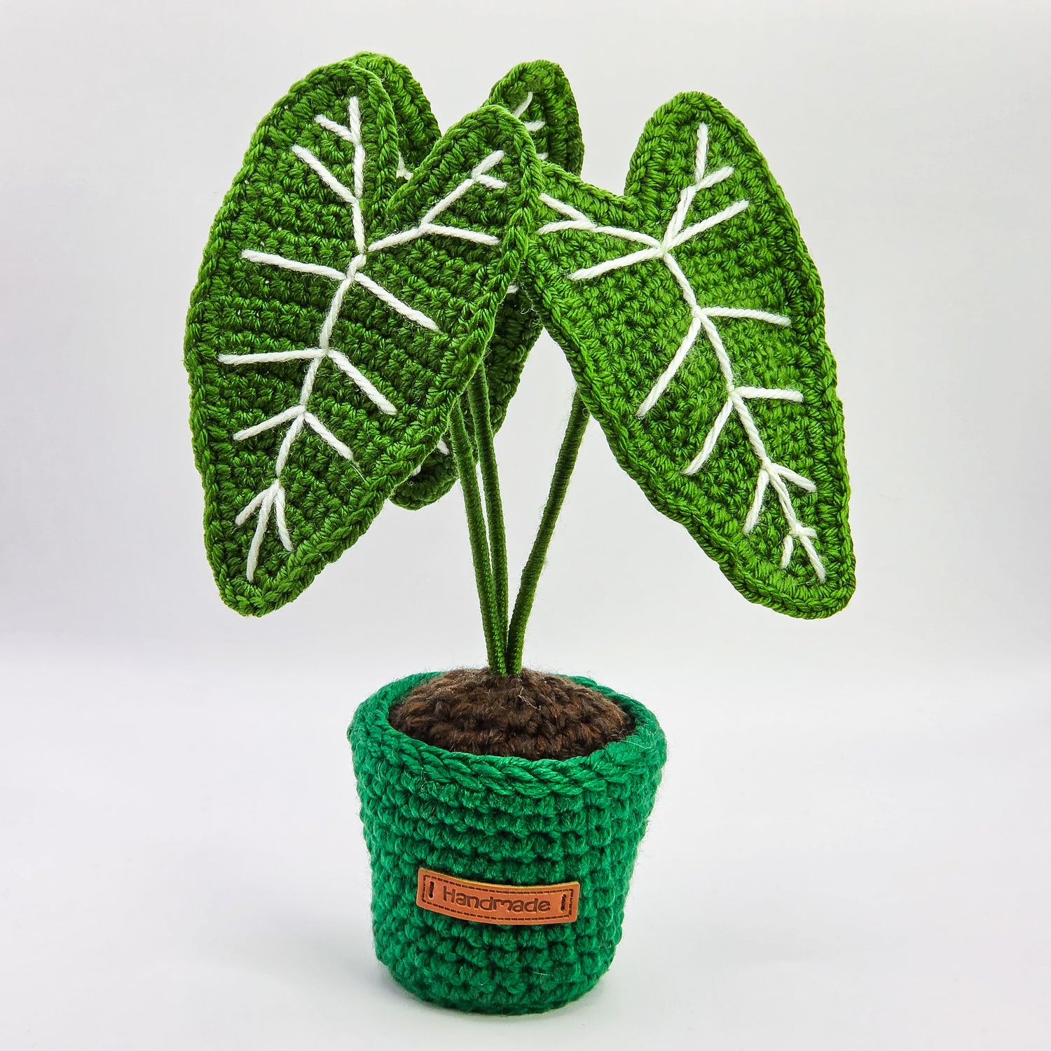 *NEW* Mini Alocasia Amazonica Crochet Plants | 2 Colours